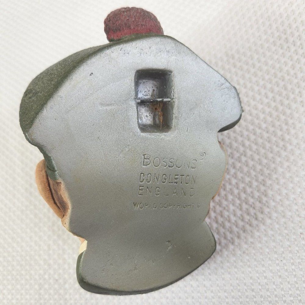 Vintage Bossons Jock Chalkware Head 1960's Congleton England - Picture 6 of 7